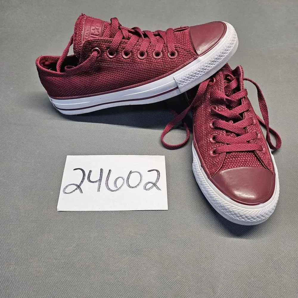 Converse Chuck Tailor All Star Ox Unisex 155420f-RHUBARB/WHITE/BROWN 7w/5m - Picture 10 of 10